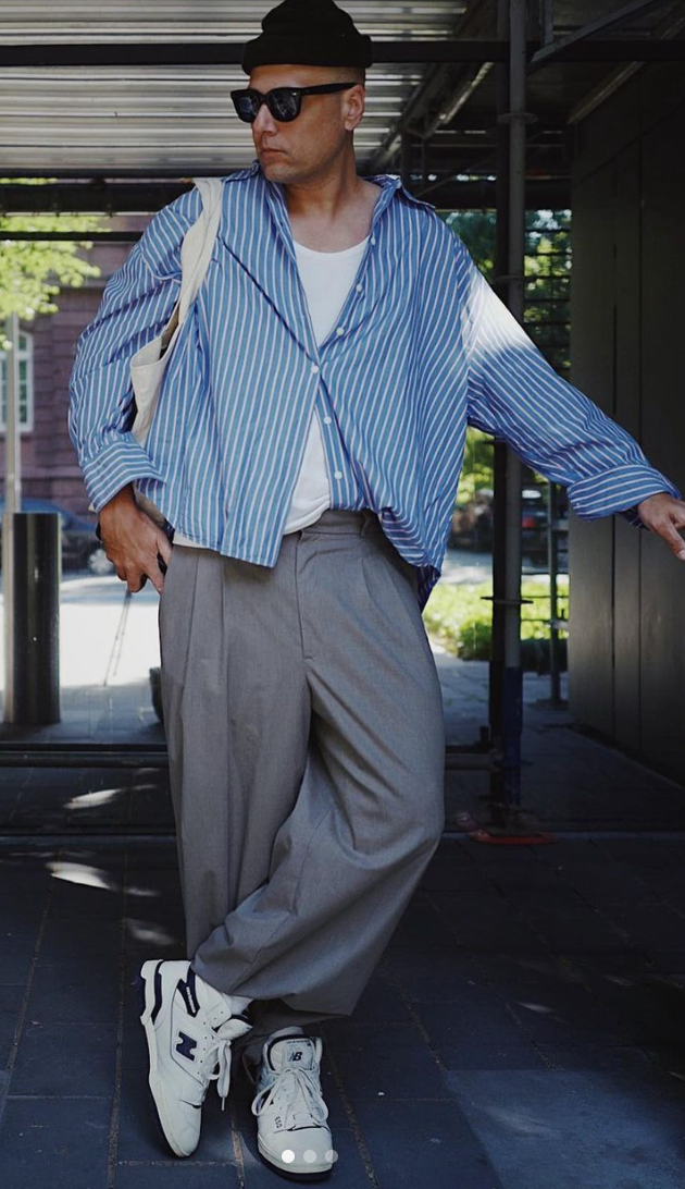 Raie Milieu Homme Street Style