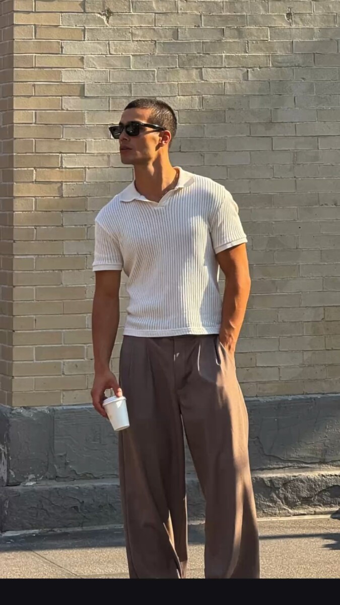 Raie Milieu Homme Street Style