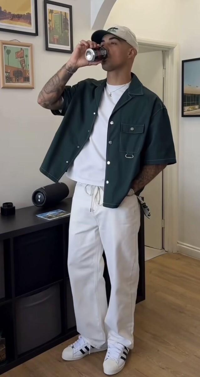 Raie Milieu Homme Street Style