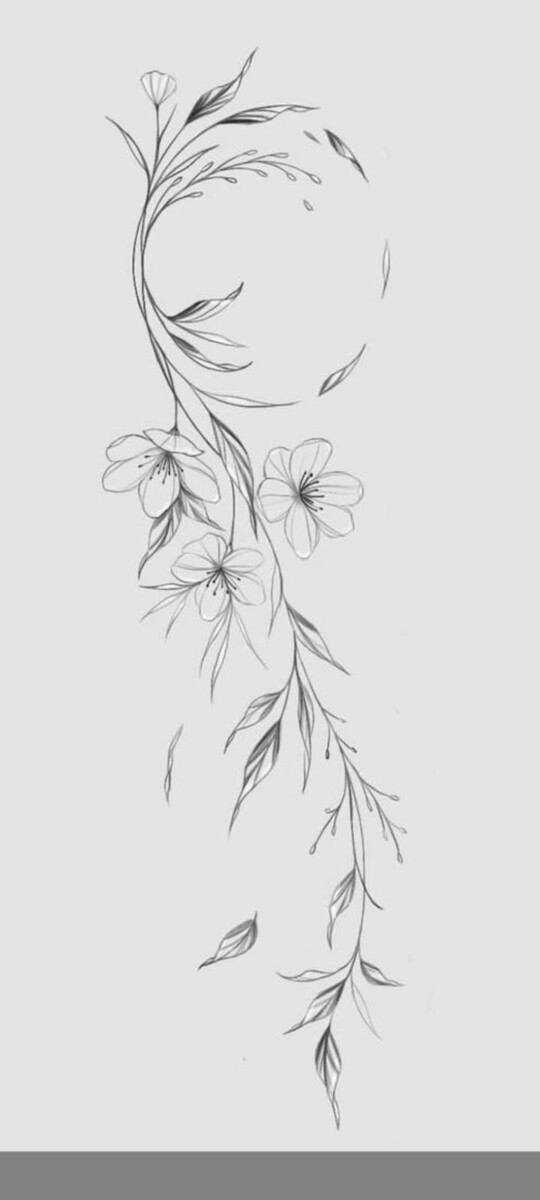 Tatouage Fleur Bras Femme