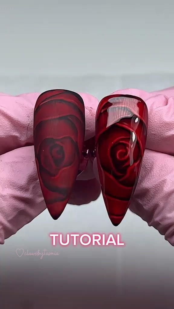 Nail Art Rouge Passion