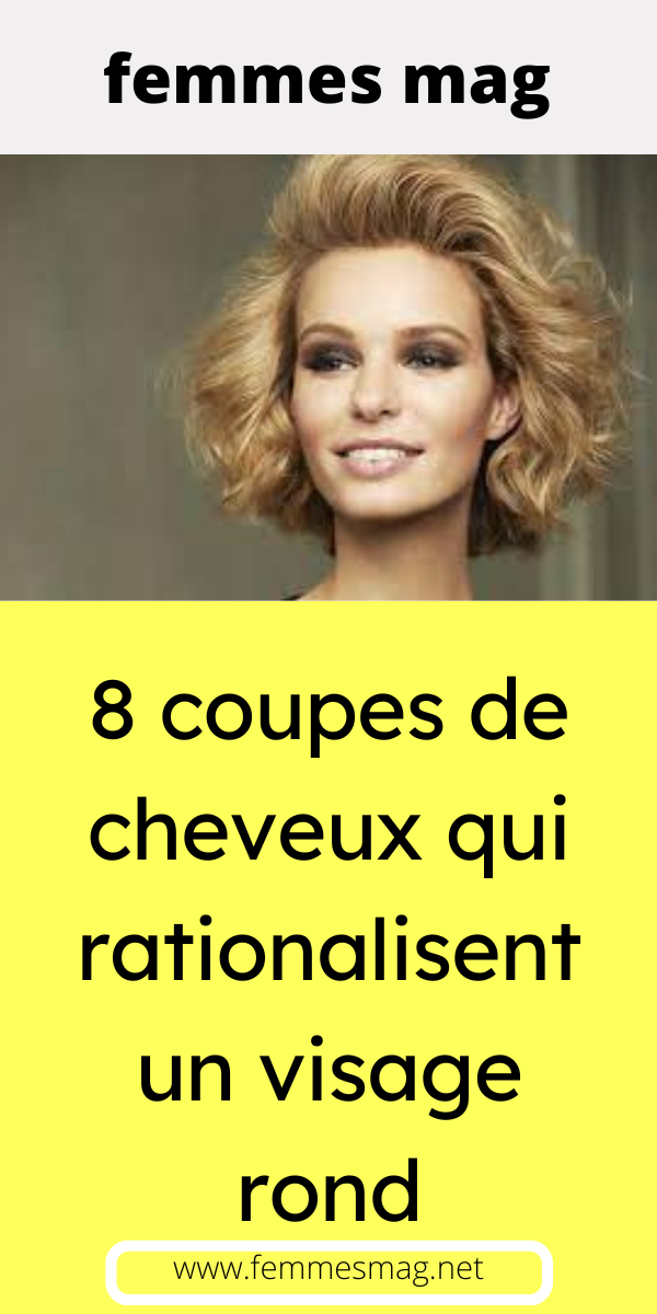 coupe de cheveux et visage rond