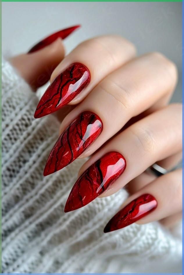 Nail Art Rouge Passion