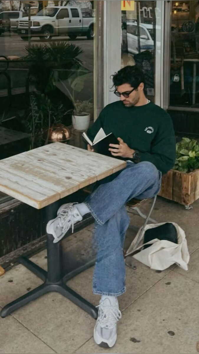 Raie Milieu Homme Street Style