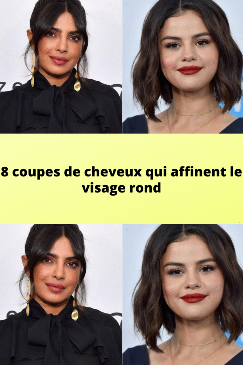 coupe de cheveux et visage rond
