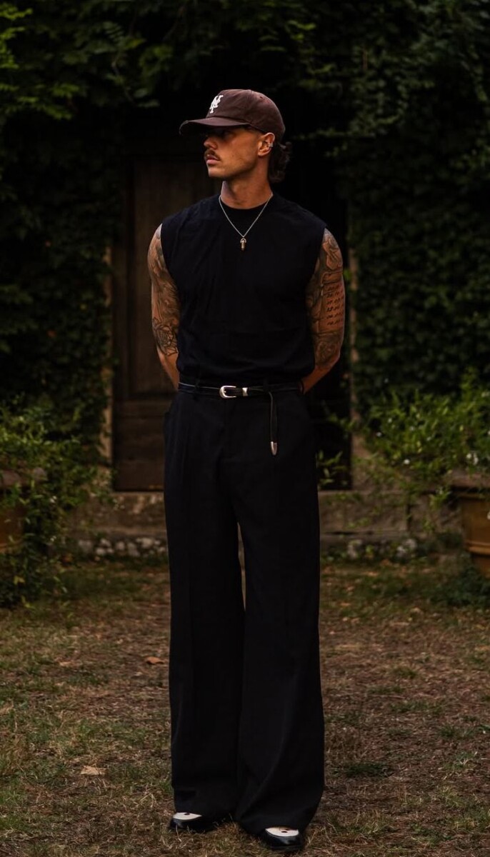 Raie Milieu Homme Street Style