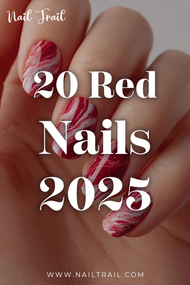 ongle rouge nail art