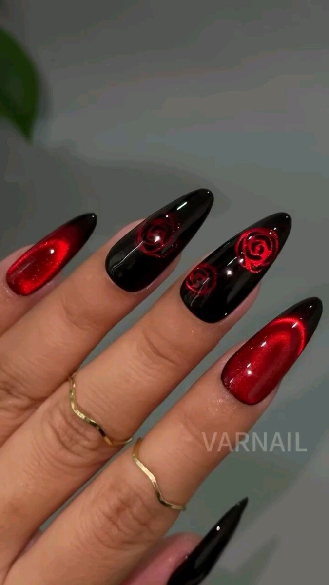 Nail Art Rouge Passion