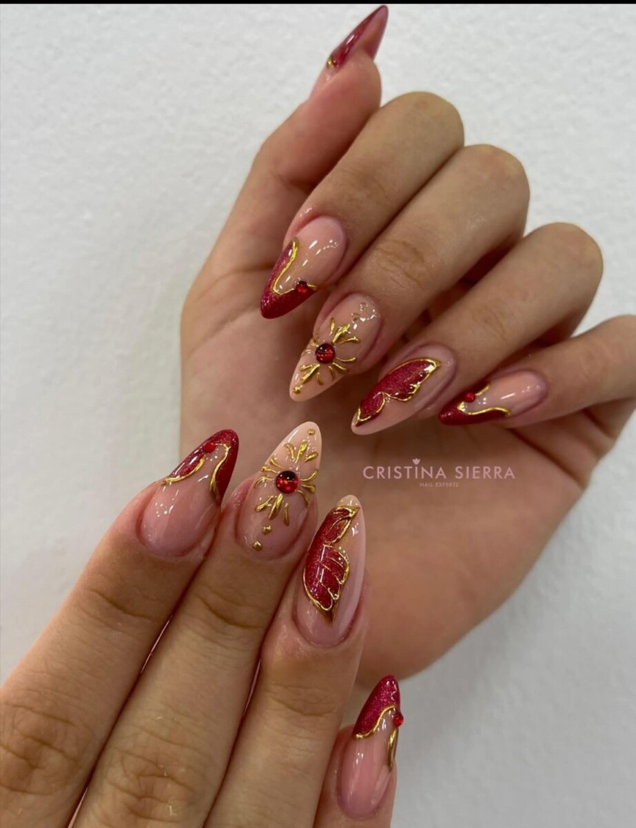 Nail Art Rouge Passion