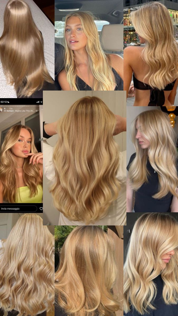 Cheveux Blonds Dorés Éclatants